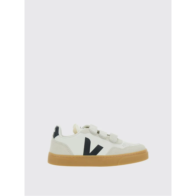 Boy's V-90 Sneakers in Organic Leather with Velcro Fastening (SX2021006CP1P12)