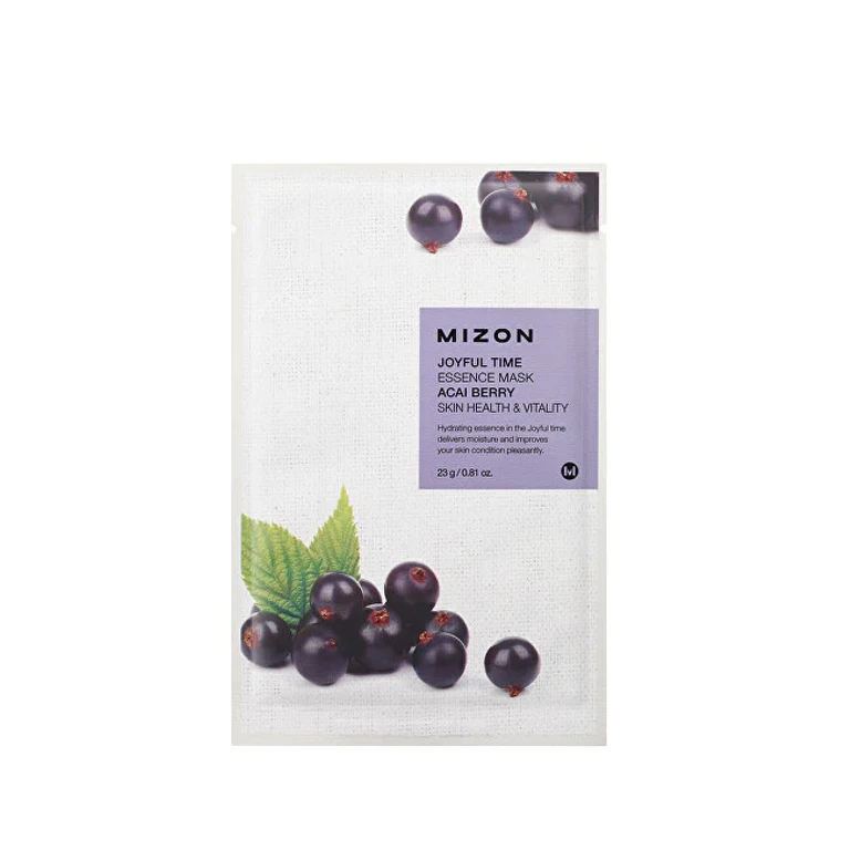 3D Sheet Mask with acai berries for una healthy and vital skin Joyful Time (Essence Mask Acai Berry) 23 g - 23.0 g