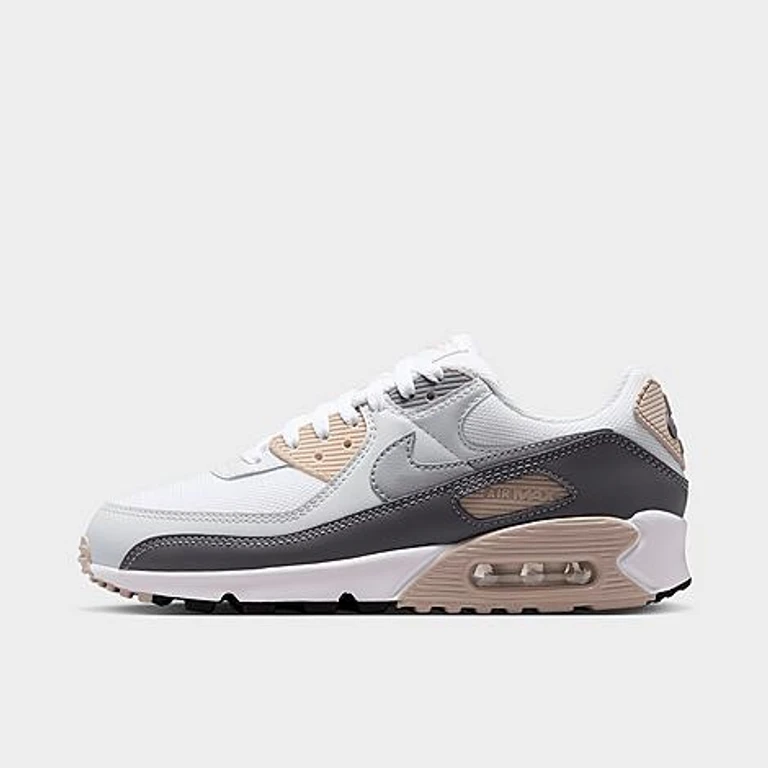 Women's Air Max 90 Casual Shoes in Cream II/Pencil Point/Off White Size: 5.0