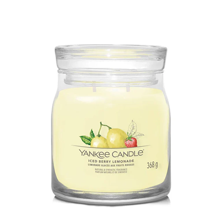 Aromatic Candle Signature In Glass Medium Iced Berry Lemonade 368 G