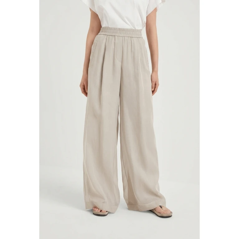 Wolight Beige Wide Trousers