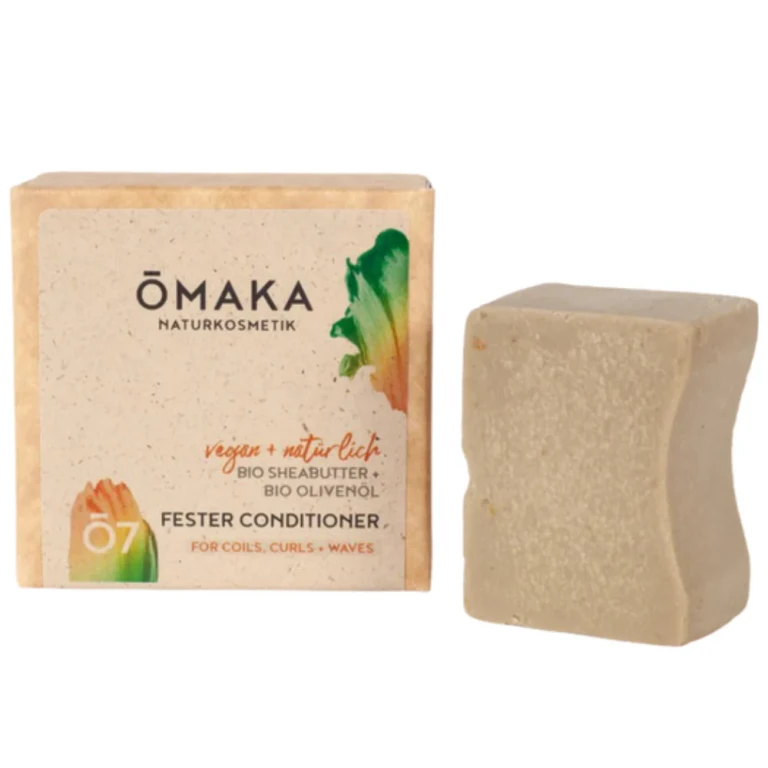 Ō7 Solid Conditioner with Organic Shea Butter and Organic Olive Oil, 60 g