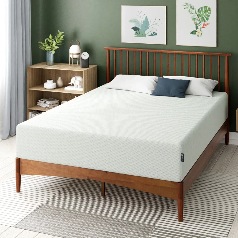 Green Tea Zest Memory Foam Mattress (Queen Smartbase):- Queen, +14' Smart Base
