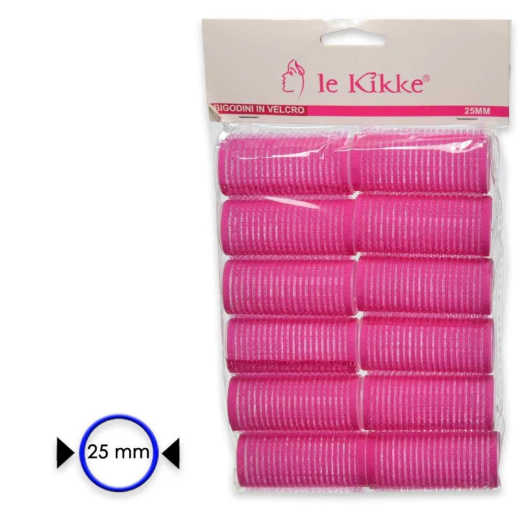 velcro curler in bag 12 pieces diam. 2.5 cm