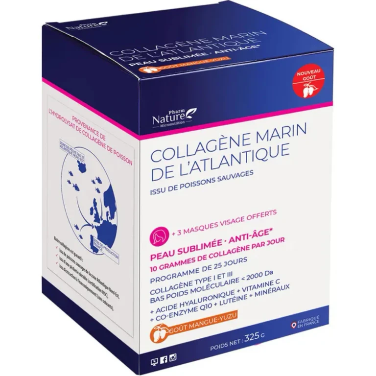 Natura Attitude Atlantic Marine Collagen Sublimated Skin Anti-Aging Mango-Yuzu Flavour 325g