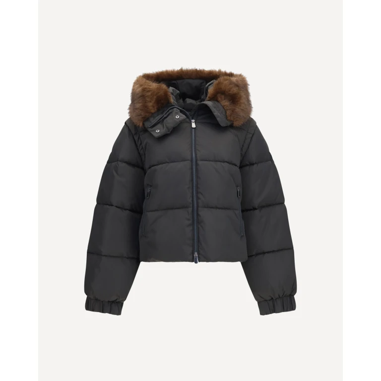 Godetia padded Down Jacket with faux fur Female 40