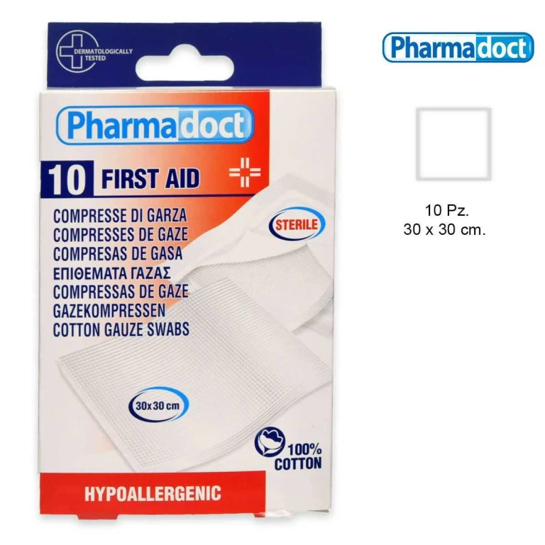 sterile gauze compresses 30 x 30 10 pieces