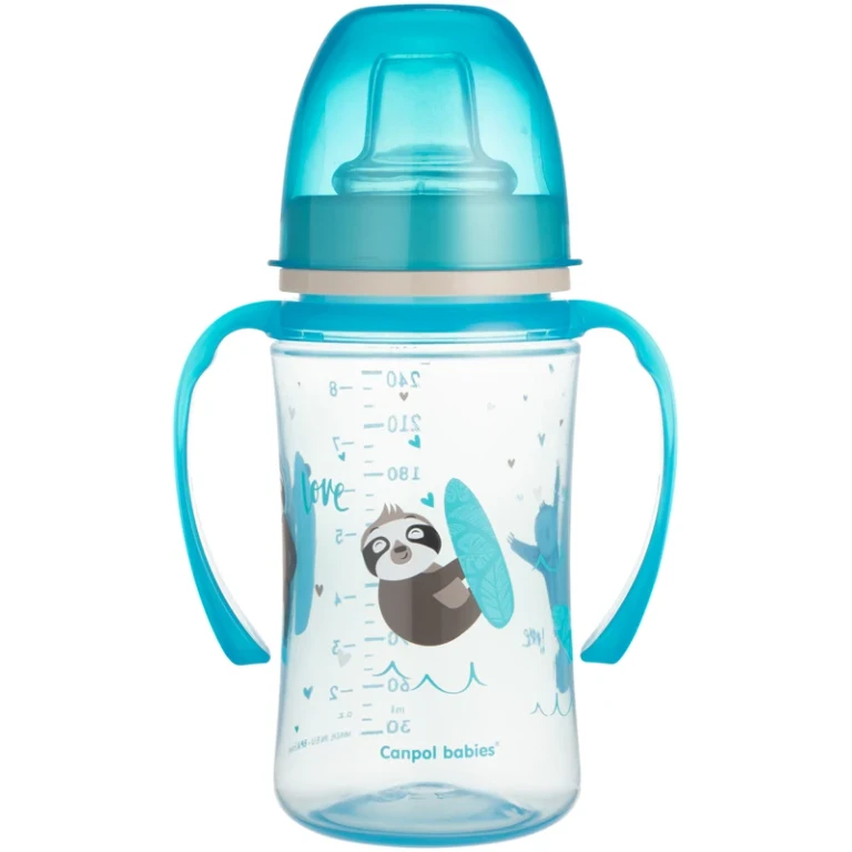 Exotic Animals Drip-Free Glass with Handles 6+ m Blue 240 ml