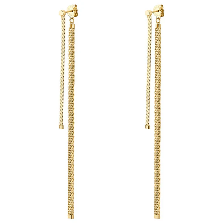 Beautiful 2 in 1 Essential Gold Plated Earrings BNL086