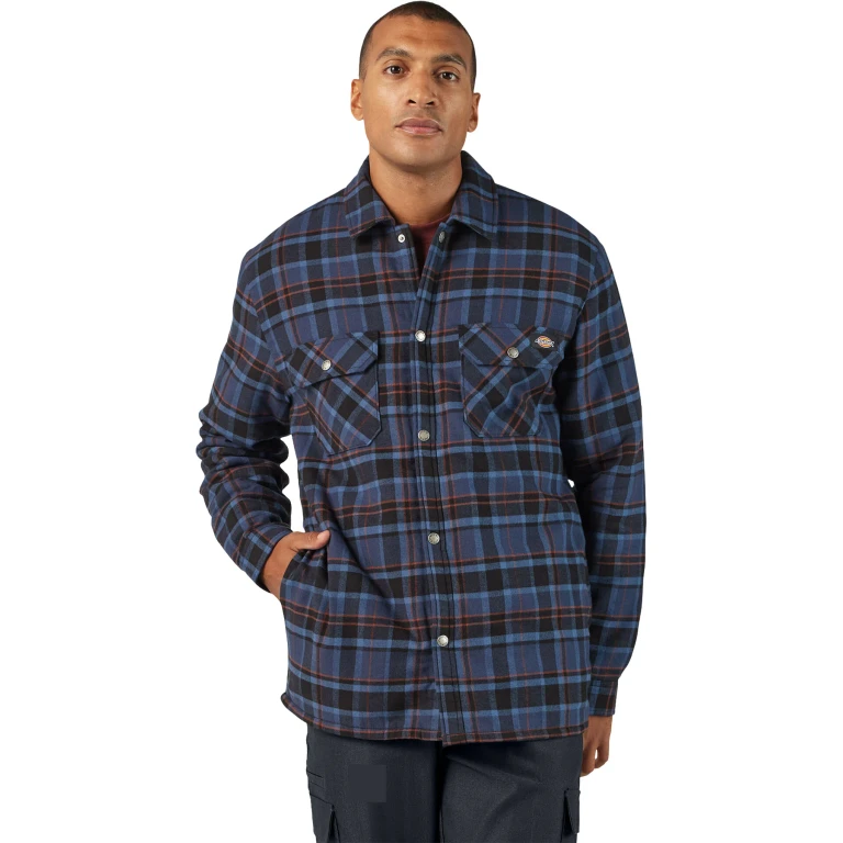 Sherpa Lined Flannel Shirt Jacket with Hydroshield - Men's