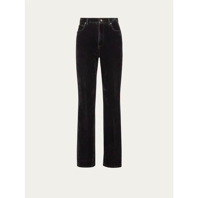 Black Straight Leg Trousers