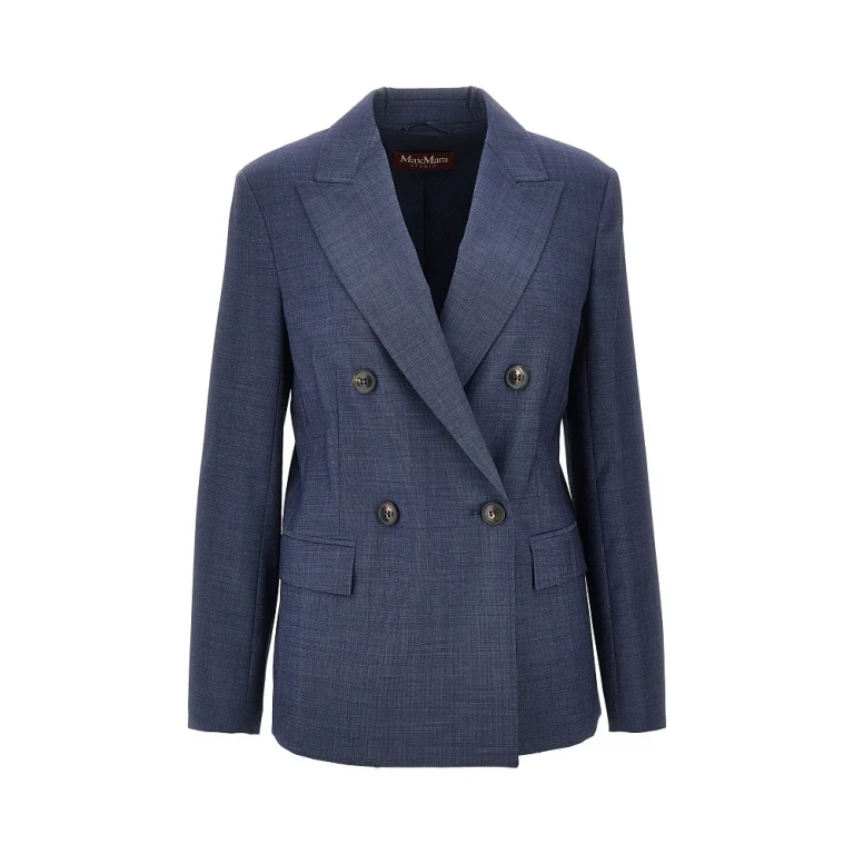Virgin wool double-breasted jacket Woman 42