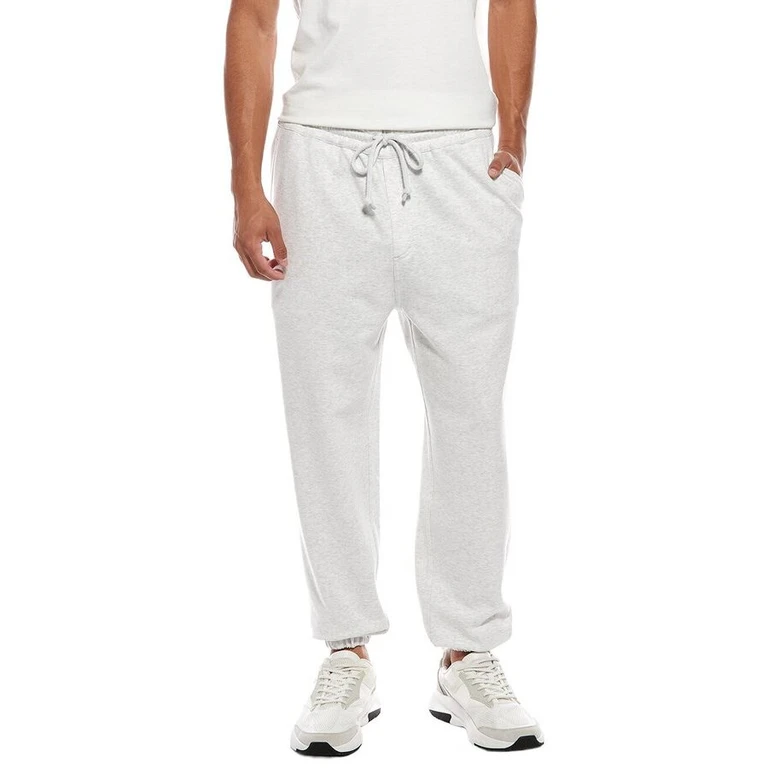 Light Grey Cotton Blend Sweatpants