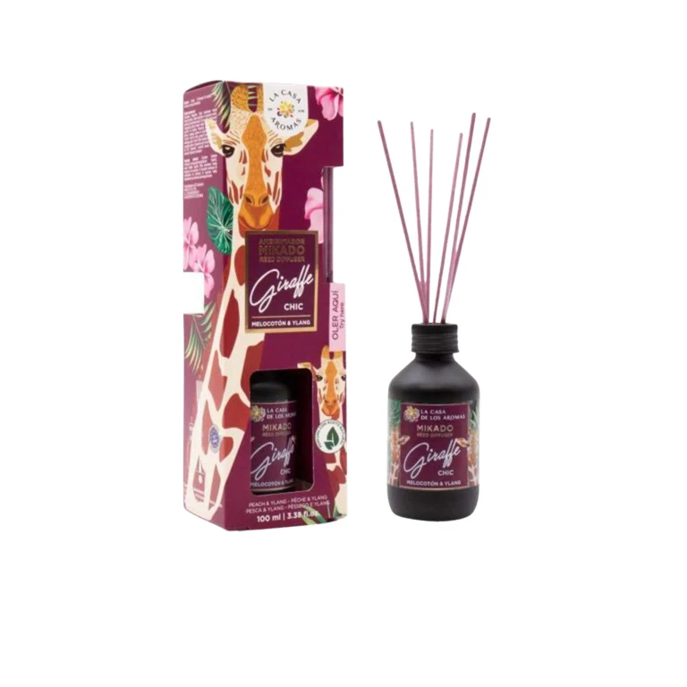 The House of Aromas Mikado Giraffe Chic Room Deodorant Peach and Ylang 100 ml