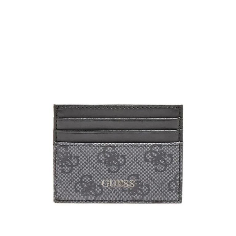 , Vezzola, black leather credit card holder for men