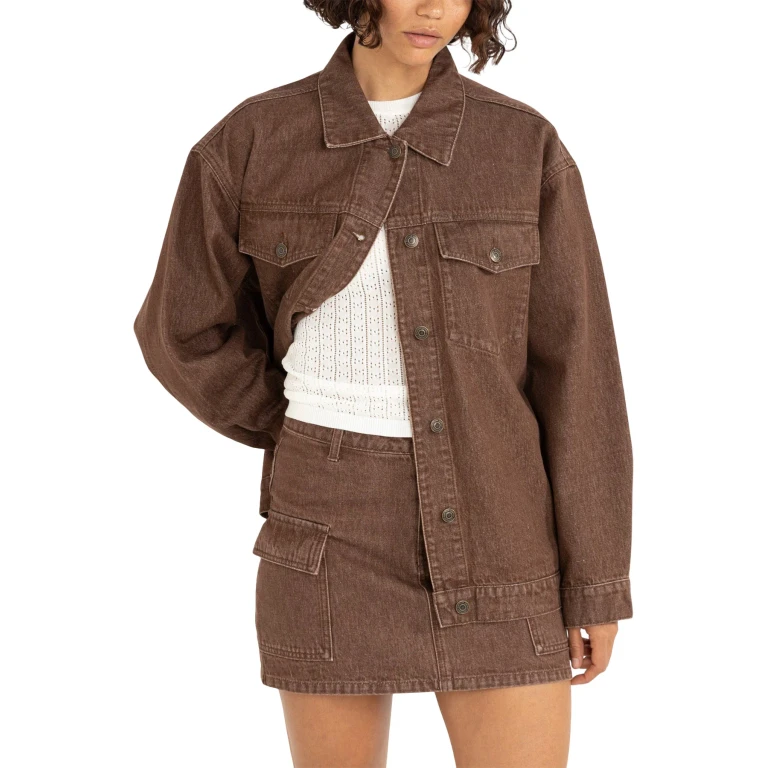 Oversized Denim Jacket - Women's