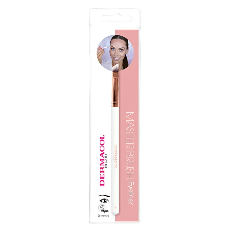Cosmetic Brush for Eyebrows and Lines Rose Gold D84