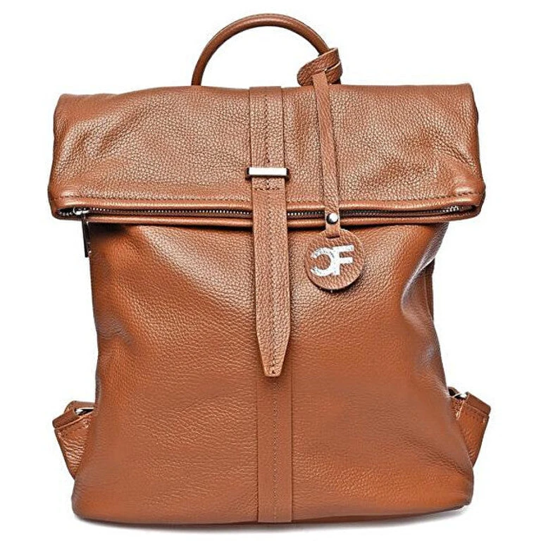 Women's Leather Backpack cognac