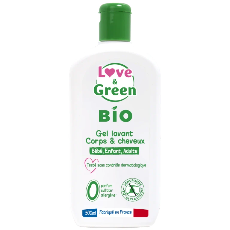 Love&Green ORGANIC Body & Hair Cleansing Gel 500ML