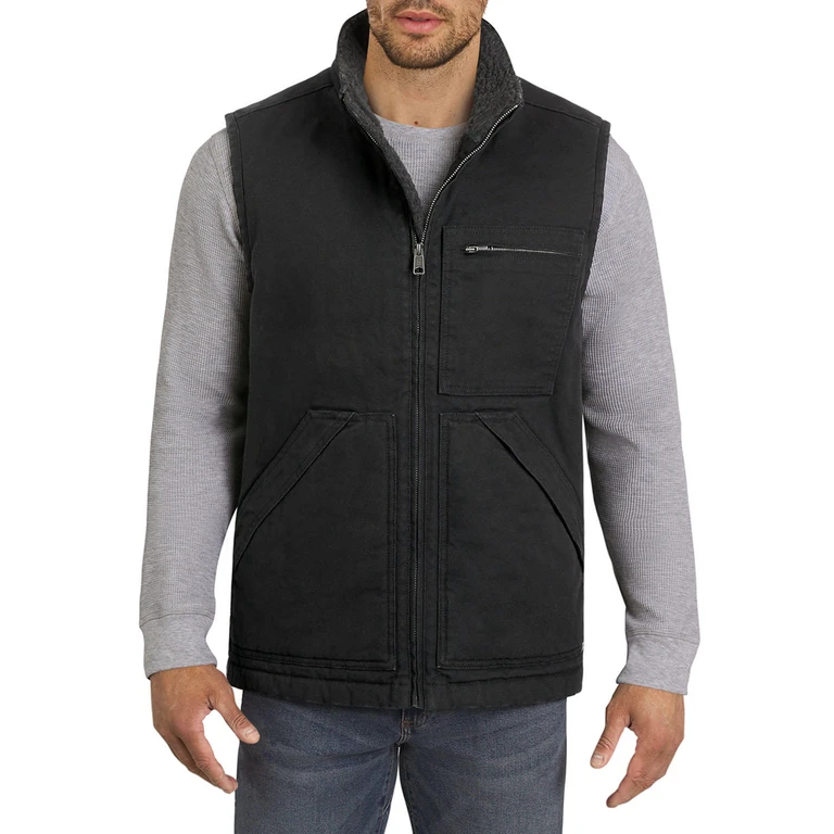 Men's Workwear Vest BlackXXL:- XXL, Black