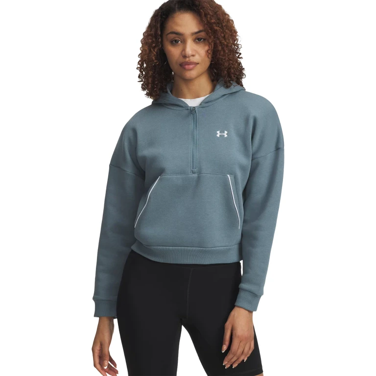 UA Rival Fleece Piped ½ Zip Hoodie - Women's