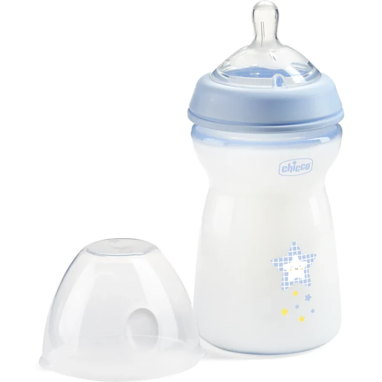 Naturalfeeling Blue Baby Bottle Fast Flow 330ml 6m