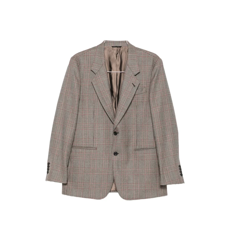 Houndstooth-pattern Blazer