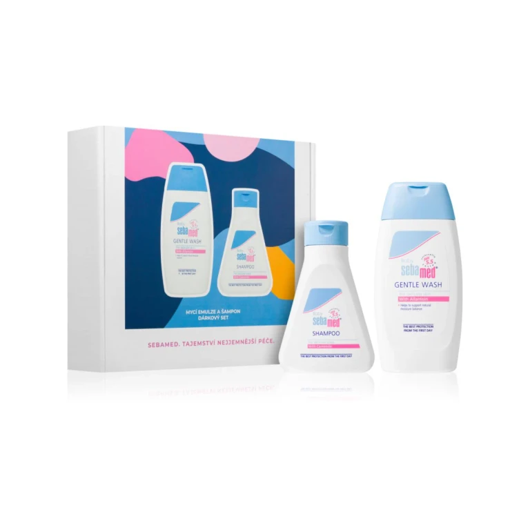 Gift set for children's body and hair very delicate cleansing emulsion for body and hair 200 ml + shampoo for delicate hair 150 ml