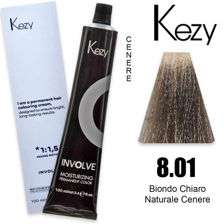 involve color 100 ml light blonde naturale ash 8.01