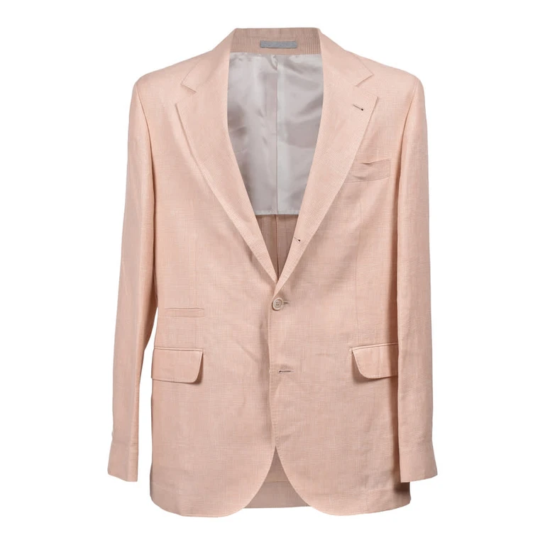 Papaya Wool Linen Blend Suit
