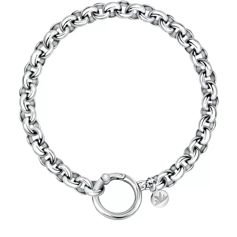 Elegante Stainless Steel Bracelet With Gocce Crystal Scz1152