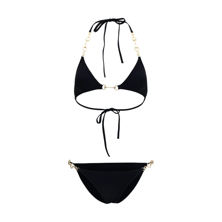 Bikini With Horsebit Black