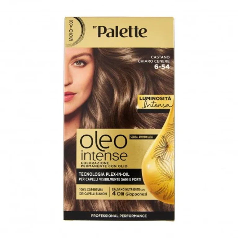 Oleo Intense Ammonia-Free Permanent Coloring With Oil Light Ash Brown 6-54