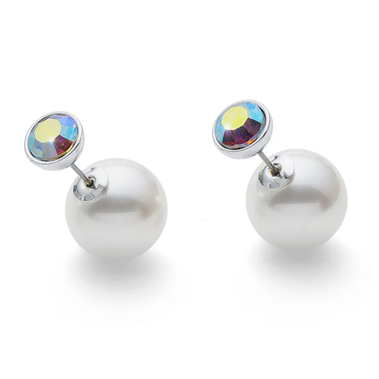 2 In 1 Stud Earrings Twice 22572R Ab