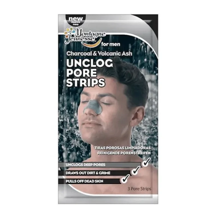 Charcoal and Volcanic Ash Unclog Pore Strips 3 units