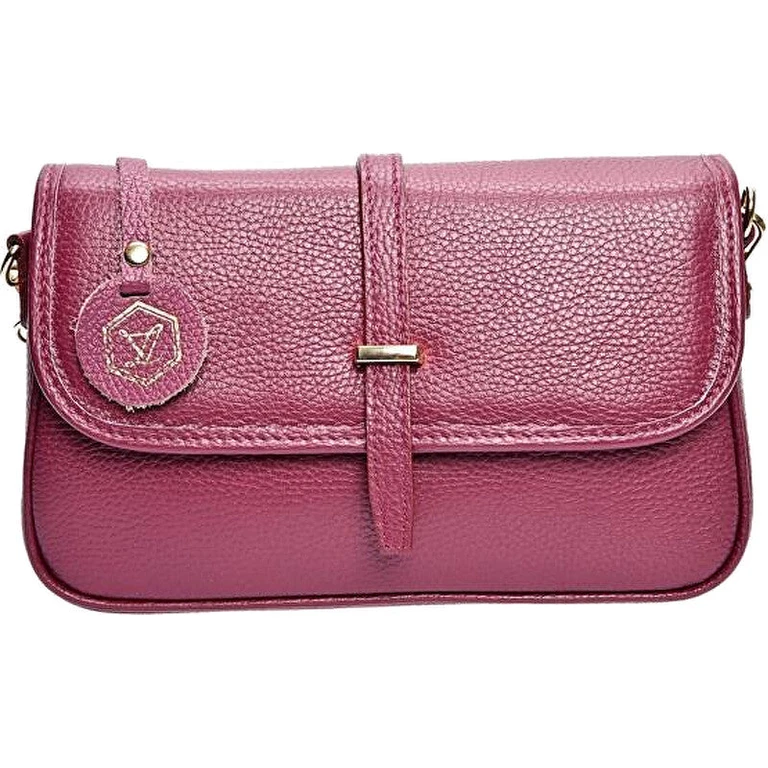 Women's Leather Shoulder Bag wine