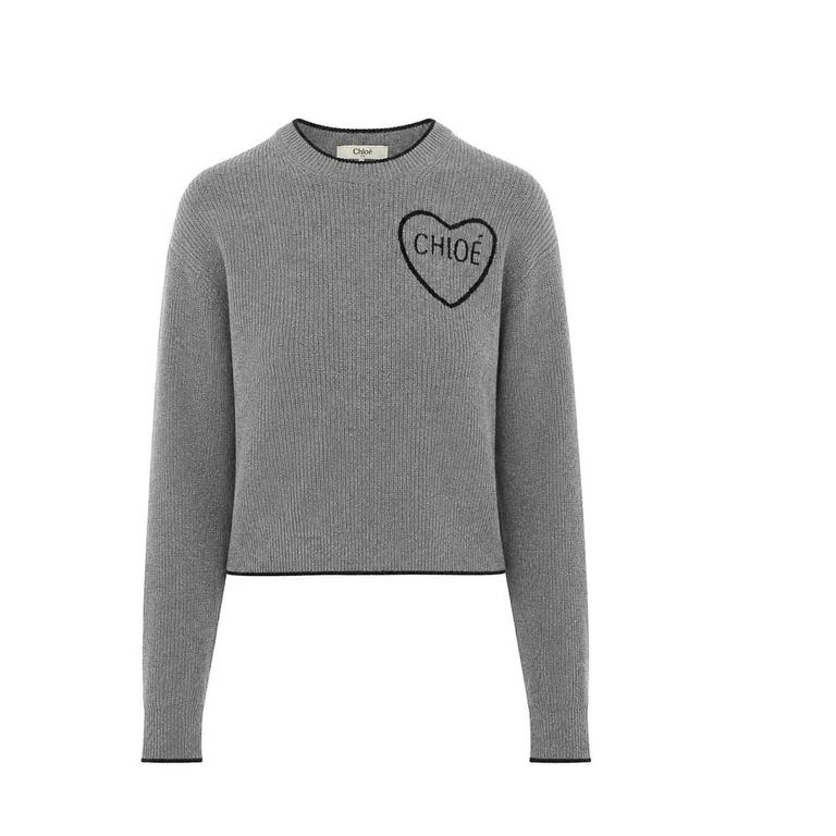 Grauer Strickpullover