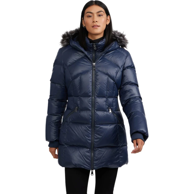 Ares Fixed Hood Puffer Jacket with Fixed Bib - Women's
