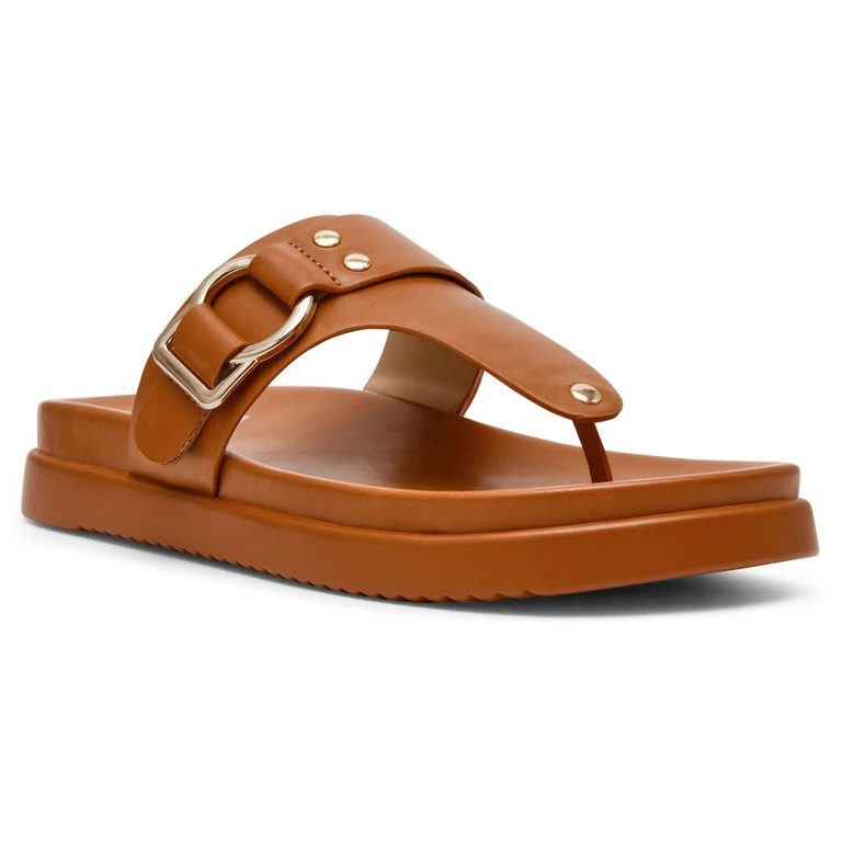 DV DOLCE VITA WOMEN'S FOOTBED SANDAL - TAN 6 - Online Only:- 6, Tan