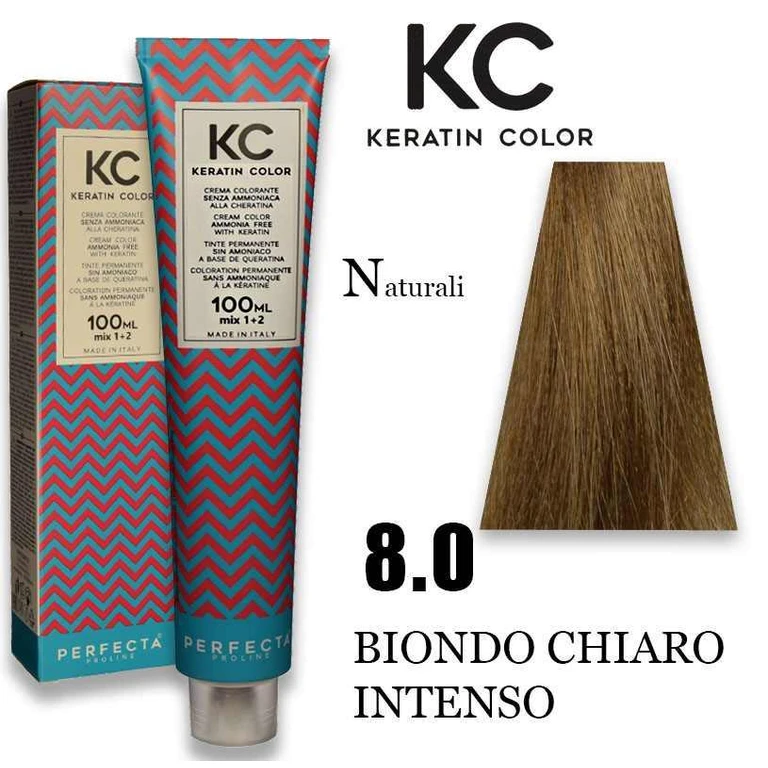 Keratin Coloring Cream Kc 100 ml 8.0