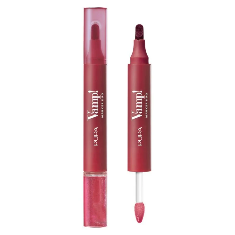 Vamp! Marker Duo - Lip Marker & Oil-Gloss 005 - Cherry Granita 4 ml