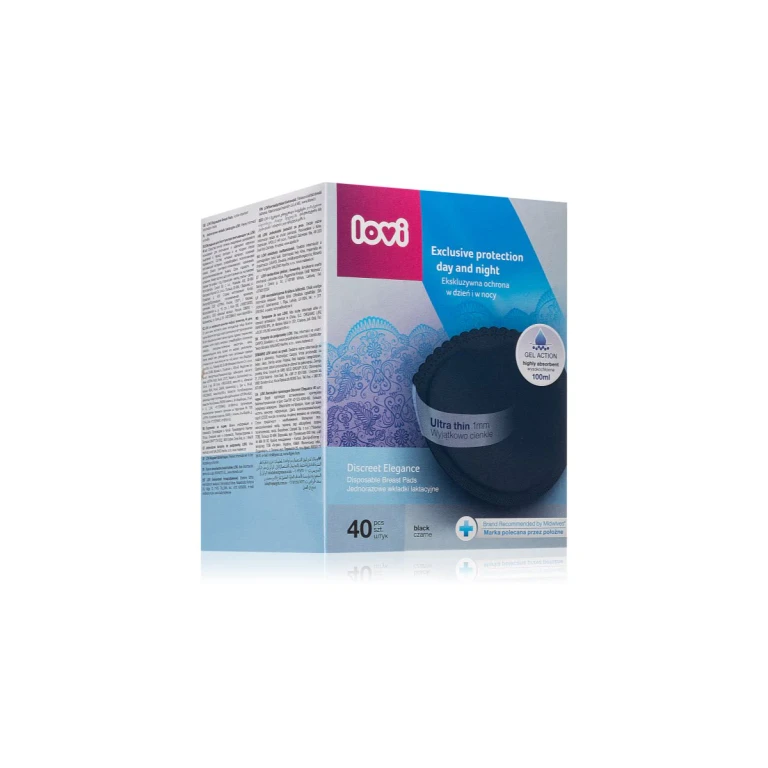 Discreet Elegance disposable bra pads black color 40 pieces