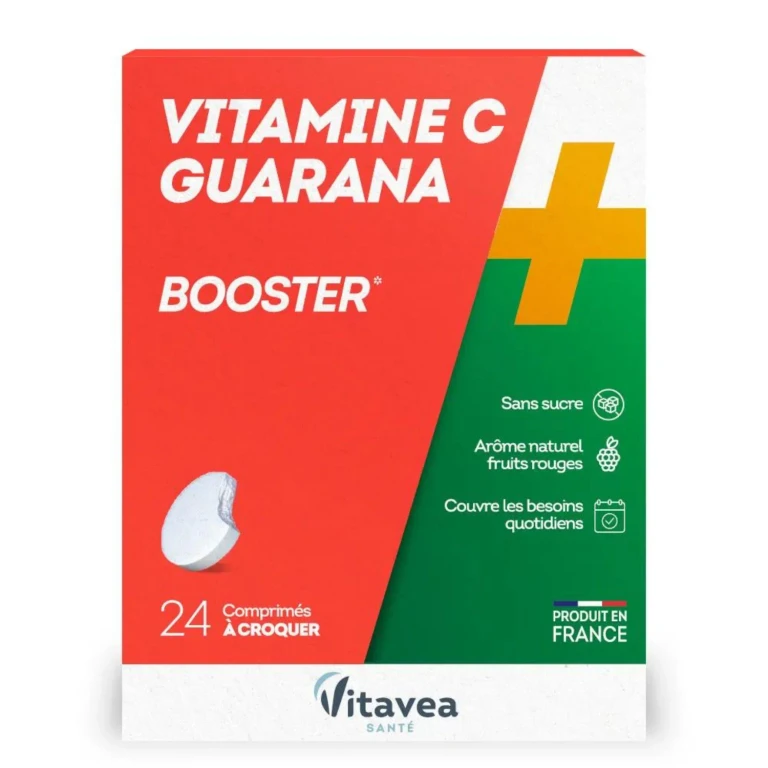 Nutrisanté Vitavea Vitamin C + Guarana - Booster 24 chewable tablets