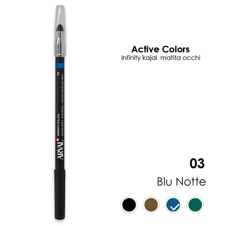 Infinity kajal n. 03 - midnight blue eye pencil - wood