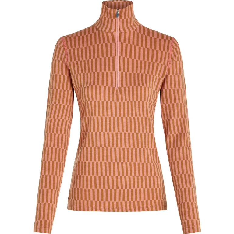 Merino 260 Tech Vertex Snow Grid Long Sleeve Half Zip Thermal Top - Women's
