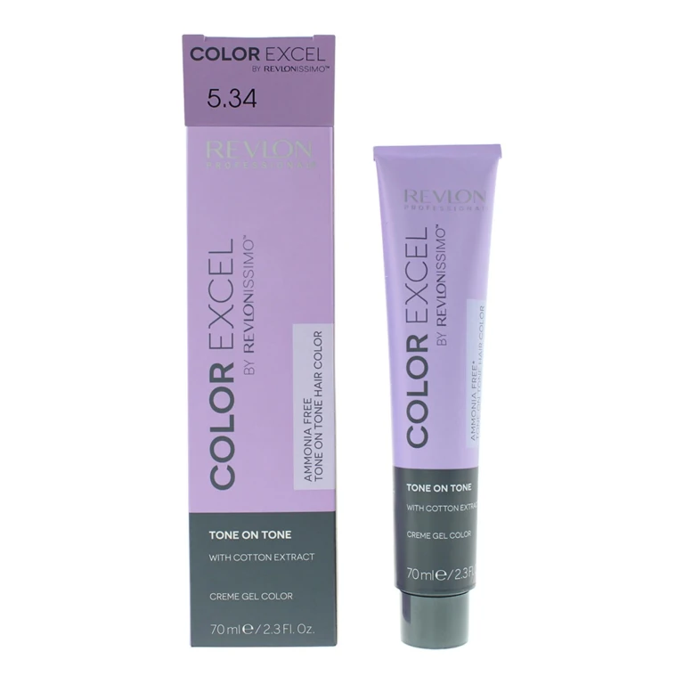 Color Excel Semi-permanent Hair Dye 5.34 Light Golden Copper Brown 70 ml