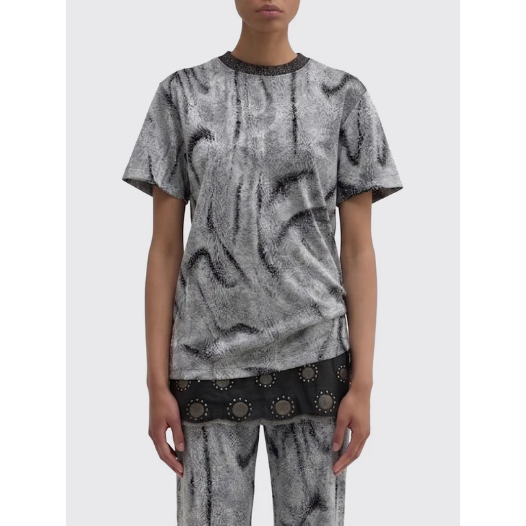 Viscose T-Shirt with Abstract Pattern (M25I1ACJB010JL00800)