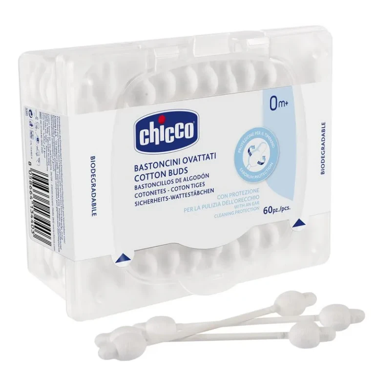 Cotton swabs with eardrum protection 60 pieces