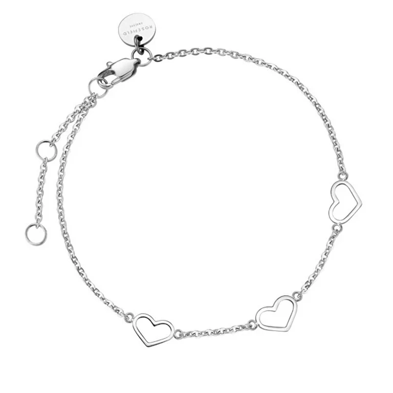 Delicate Steel Bracelet with Hearts Toccombo Jbths-J588