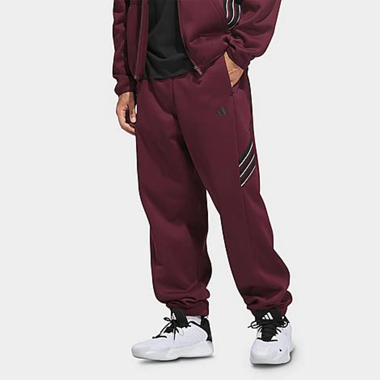 Crazy Warm Fleece Sweatpants in Maroon